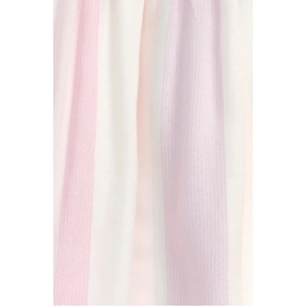 Splendid Infant Striped Glittery Cotton Pastel Ruffle Dress w/ Bloomers